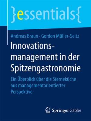 cover image of Innovationsmanagement in der Spitzengastronomie